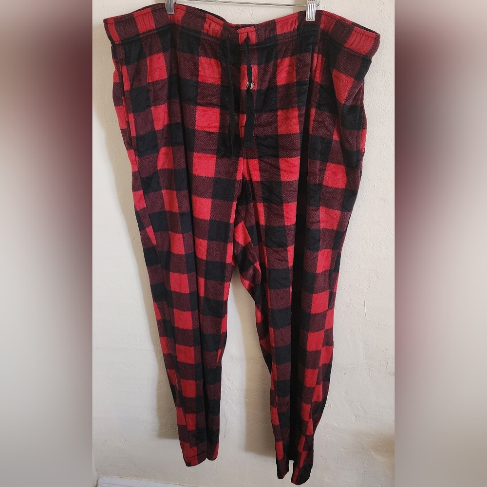 Pajama Red and Black Plaid Pants